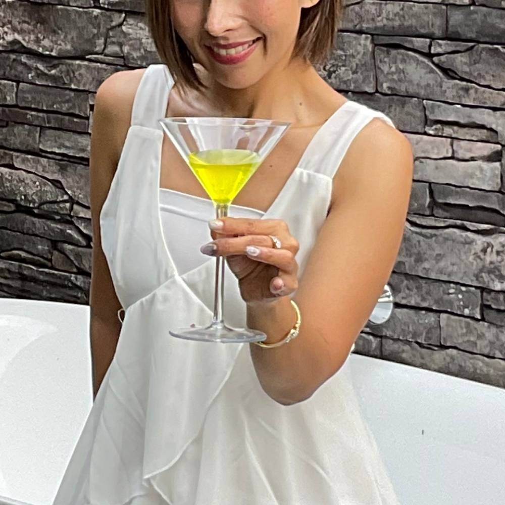 Plastic Martini Glasses