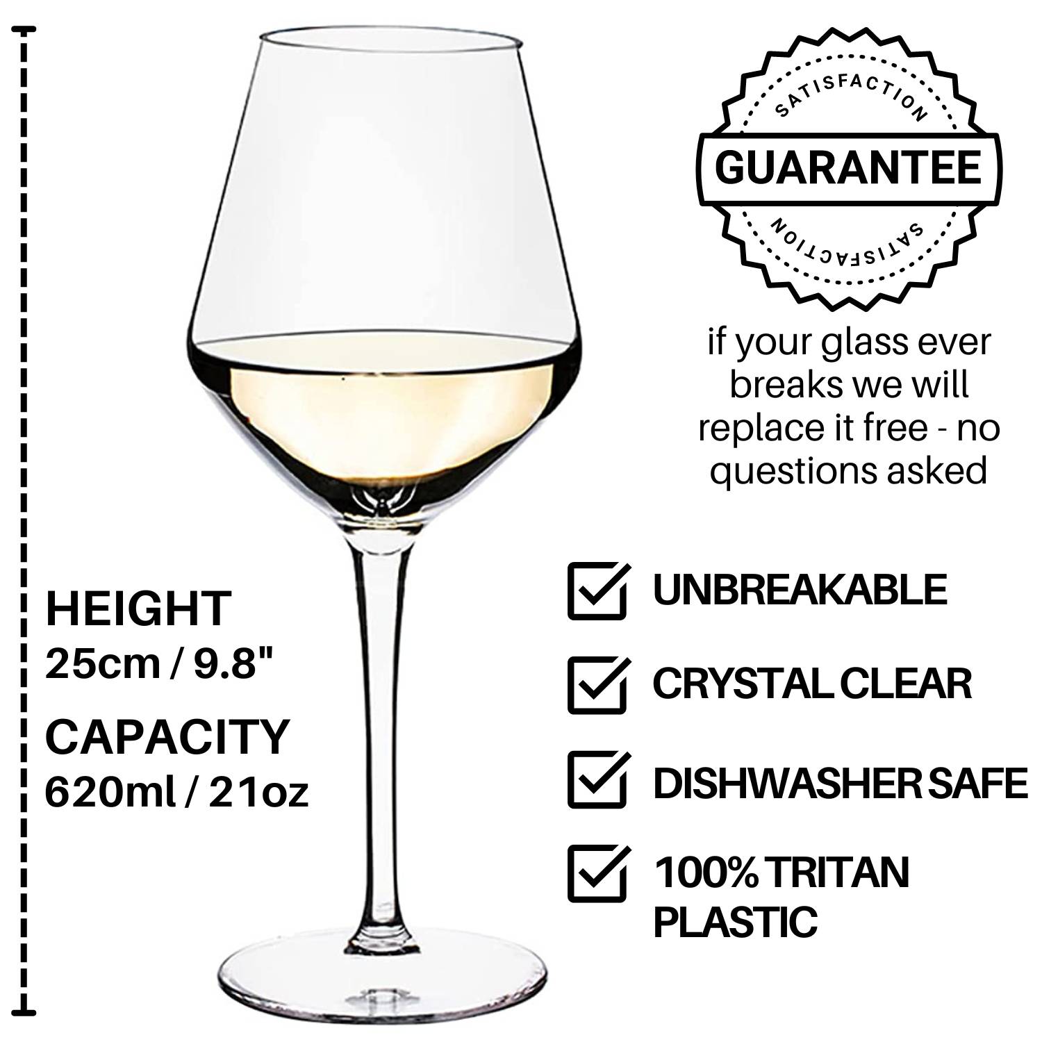 Plastic White Wine Glasses: image 3